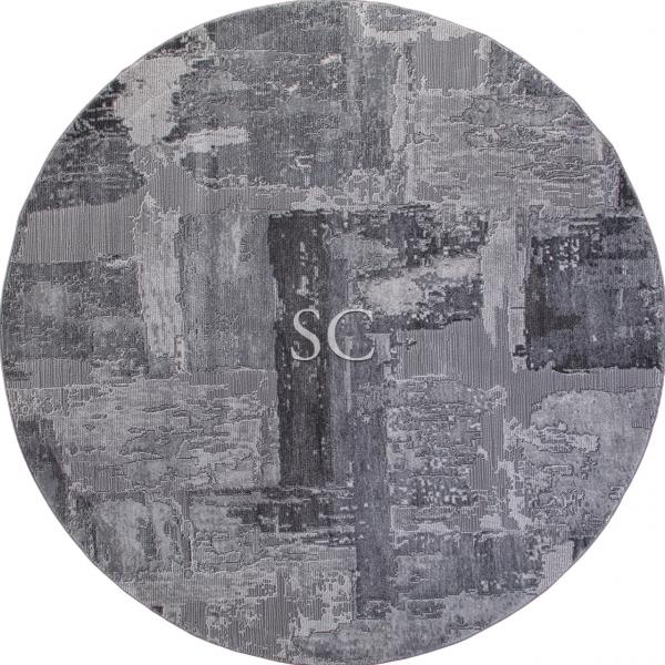 Ковер Armina 03758A grey/grey круг - картинка 1